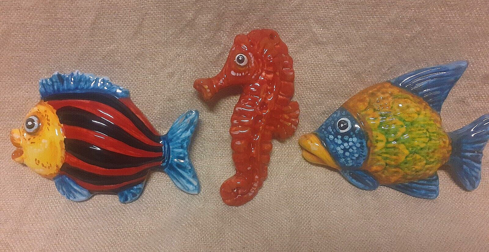 Lotto Pesci e Cavalluccio in Ceramica Artigianale + OMAGGIO TERRACOTTA