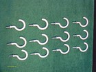White PVC Cup Hooks Plant Hangers 12 Pcs Each 1-1/4" , 1-1/2", 2"  36 Pieces New — photo 4