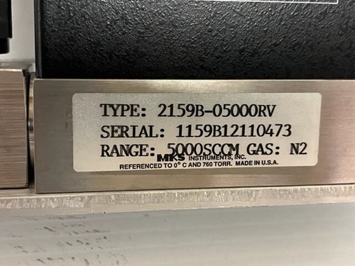 MKS MASS FLOW CONTROLLER 2159B-05000RV, VCR, 5000 SCCM N2 - Picture 4 of 5
