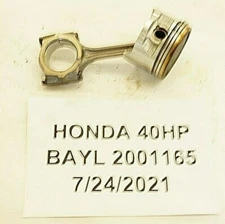 Honda Outboard BF40A Piston and connecting rod 13210-ZV5-000 FRESHWATER!