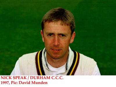 Nick Speak Durham CCC Old Player Cricket Photo 1