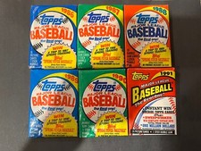 Junk Wax Lot Topps 1986, 1987, 1988, 1989, 1990, 1991 12 Total Two Pack Per Year