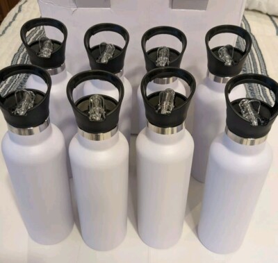 24 oz. Customizable Stainless Tumblers Set Of 8 With Straws And Spare Lids  NEW | eBay
