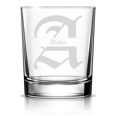 Custom Personalized Whiskey Old Fashion Glass