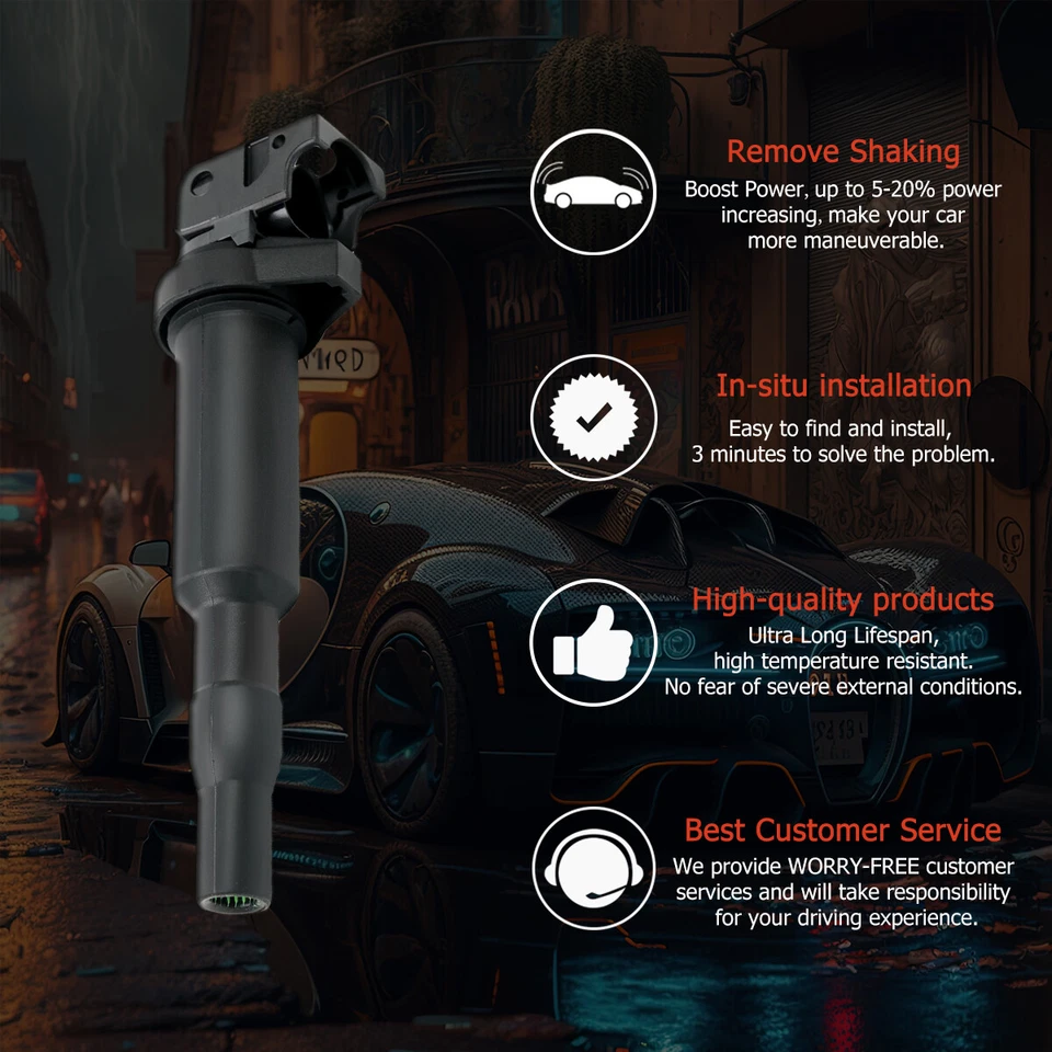 8XOEM Ignition Coils+8 Spark Plugs Pack For BMW 550 650 750i X5 X6 4.4L UF592 ✅ Foto 2 de 4