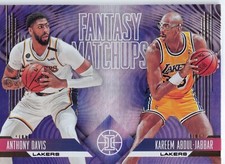 2019-20 Illusions Anthony Davis / Kareem Abdul-Jabbar #8 Fantasy Matchups Lakers