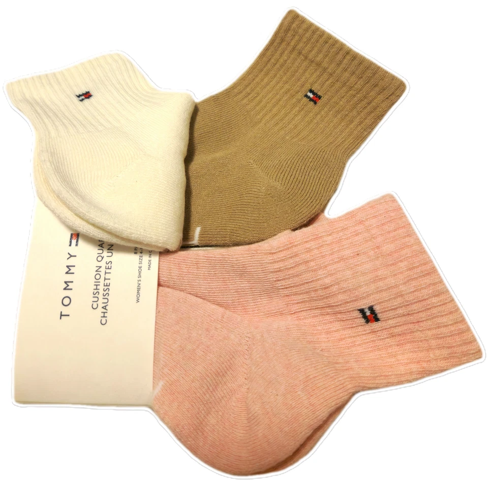 Paquete exclusivo de calcetines Tommy Hilfiger de corte cuarto para mujer para ropa deportiva e informal Foto 4 de 4