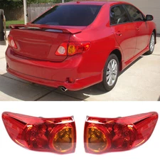 For 09-10 Toyota Corolla Rear Left & Right Side Outer Tail Light Brake Lamp 2Pc