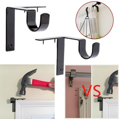 Single Hang Curtain Rod Holder Bracket Im Fensterrahmen Gardinenstange Halterung