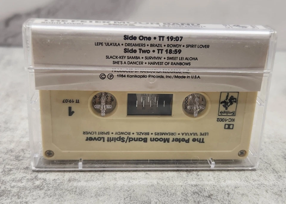 The Peter Moon Band – Spirit Lover 1984 Hawaiian Music Cassette Tape Kanikapila Foto 3 de 4
