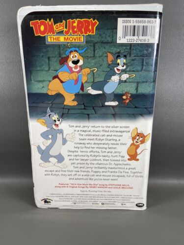 Tom and Jerry - The Movie (VHS, 1993) Clam Shell f.h.e Tested - Picture 4 of 8