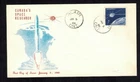 Canada #445, 1966 5¢ Alouette II Space Personal cachet FDC Blair Ontario cancel