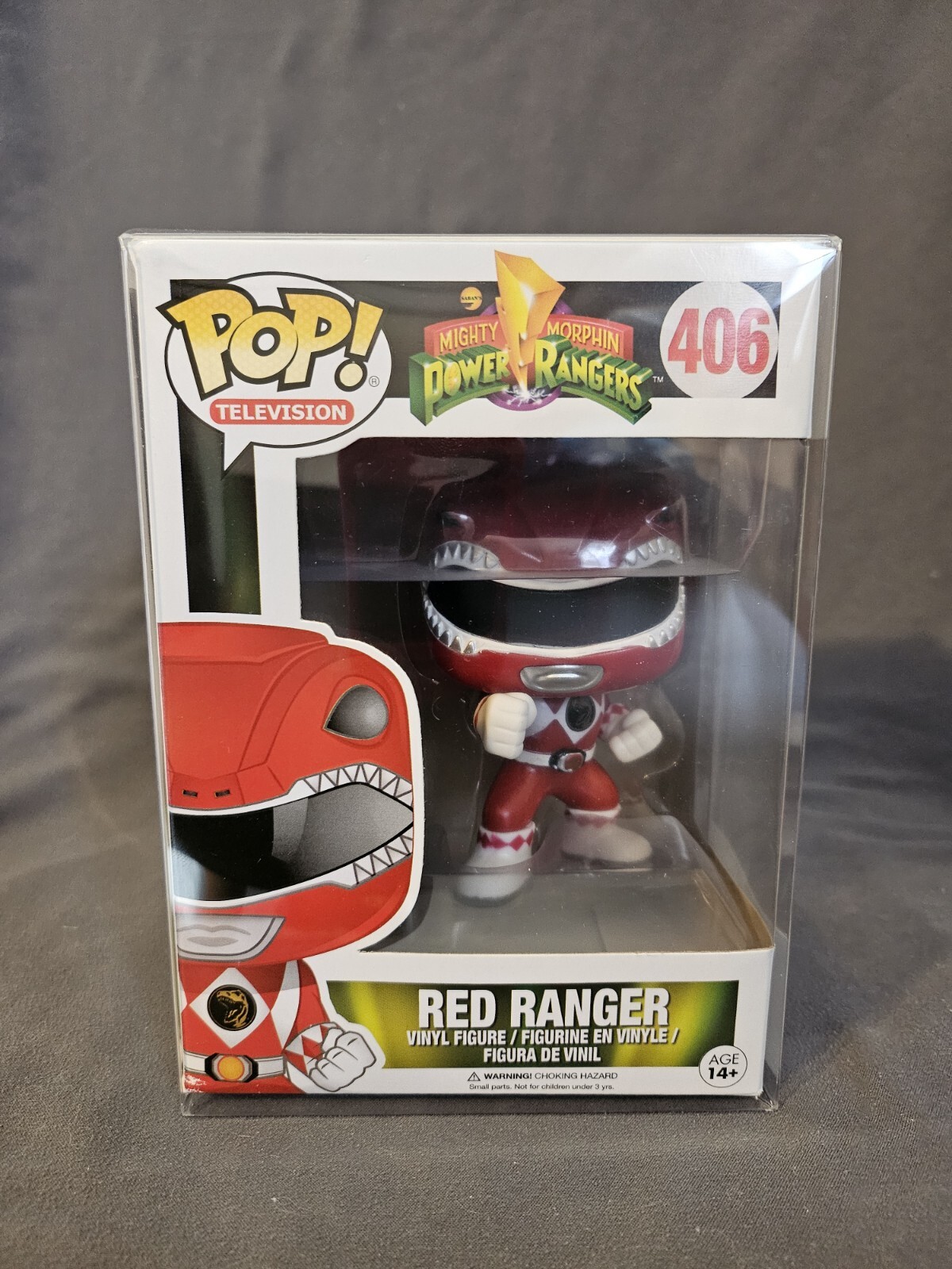Funko Pop! Television: Power Rangers - Red Ranger Vinyl Figure #406 NEW w/Case
