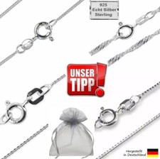 Echt Silber Kette 925 Sterling Panzerkette Singapurkette Ankerkette Venezianer