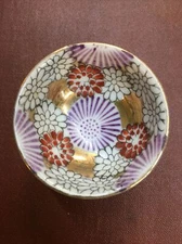 Vintage Bone China Hand-painted Salt Cellar, Made In Japan