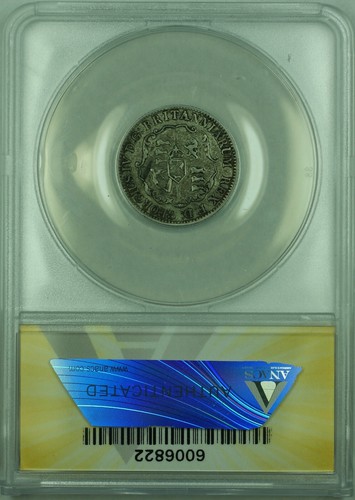 1822 1/8D British West Indies ANACS VF 30 1/8 Dollar Silver Coin KM#2 - Picture 2 of 2