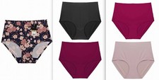 Lot Of 6 Women Laser Cut High Waist Panty Panties Briefs Underwear S-XL 87308F