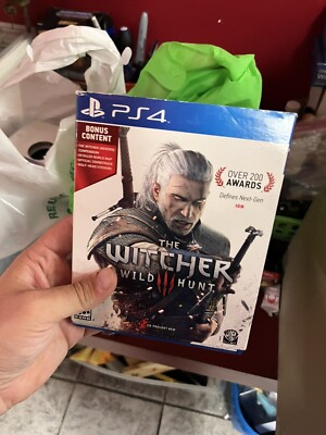 The Witcher 3 Wild Hunt PS4 + CD/Sleeve/Map - Stickers, & Soundtrack Complete 