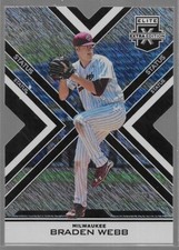 2016 Panini Elite Extra Edition Braden Webb #74 Status Die Cut/99 Milwaukee Brew