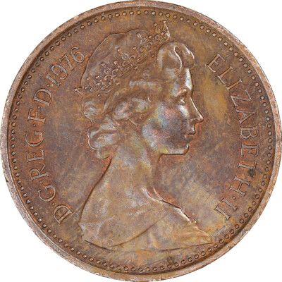 [#1333365] Coin, Great Britain, New Penny, 1976