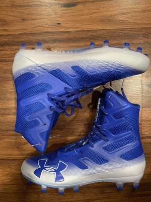Under Armour Menâs Size 9 UA Highlight MC Football Cleats Blue/White 3000177-401 | eBay