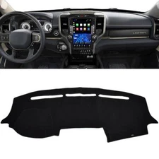 Fits Dodge Ram 1500 2019 2020 Dash Cover Mat / Black Dashboard Cover Dash Mat