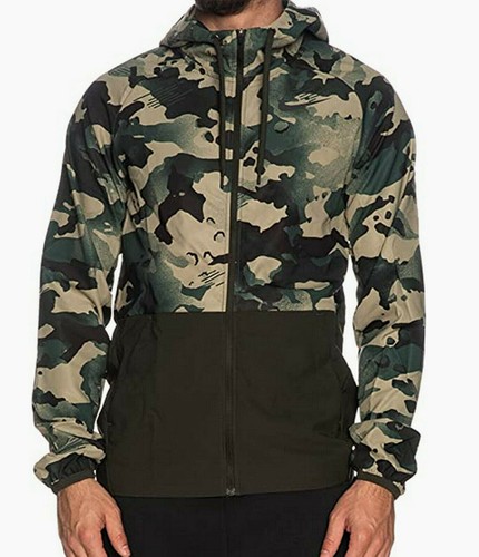 DRI FIT FULL ZIP HOODED CAMO JACKET 