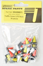 Pioneer Assorted Traffic Cones - 30pcs 1/32 Slot Car Track Accessory MS200071