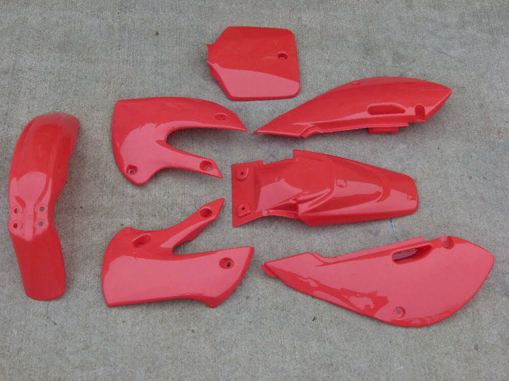 Kit plastique rouge CP2048 pour Dirt Bike KLX 110