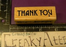 THANK YOU GLASGOW DESIGN RUBBER STAMP STAMPENDOUS XXK002 CREAKYATTIC