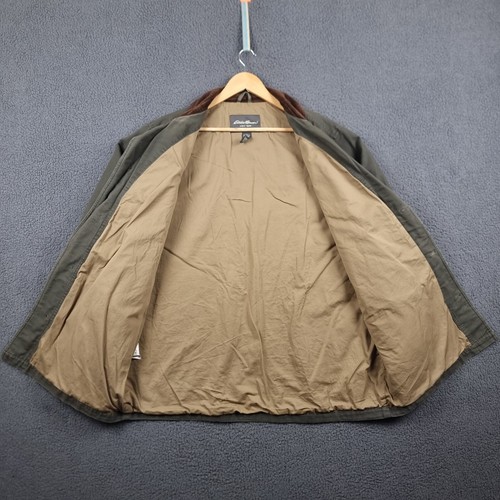 EDDIE BAUER Jacket Mens 2XL TALL Barn Coat Hunting Chore Canvas Corduroy Collar - Picture 11 of 14