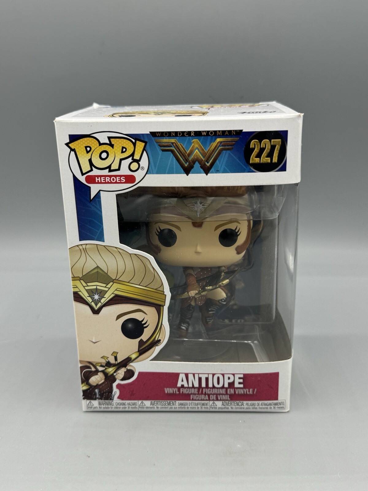Funko Pop! Figura De Vinilo Heroes Dc Comics Wonder Woman Antiope #227 Caja Dañada