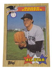 1987 Topps Baseball All Star Roger Clemens #614 Boston Red Sox MLB Blue Jays