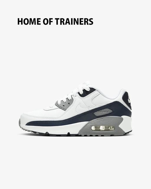 boys black leather nike trainers