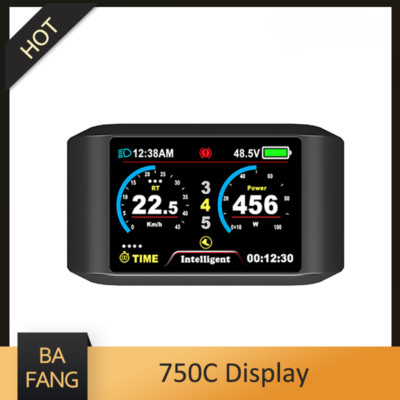 Bafang 750C Display E-bike LCD Colorful Screen TFT Display for Mid Drive Motor