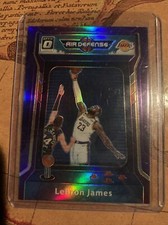 2021 Donruss Optic Lebron James Air Defense Purple Holo #3 Lakers