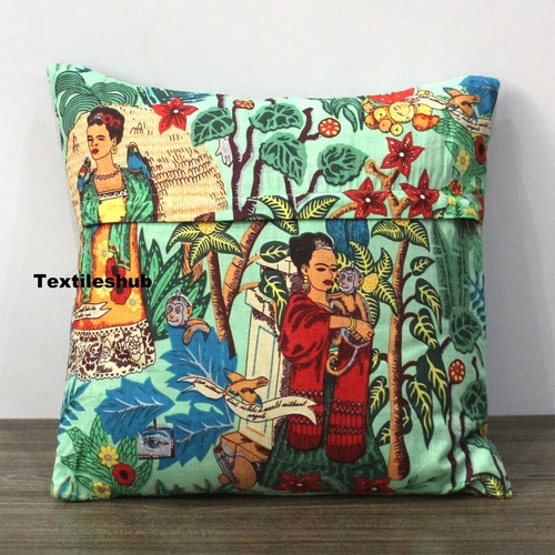 Indian Small To Large Cushion Cover Frida Cotton Of All Size Pillow Covers Throw - Picture 18 of 41