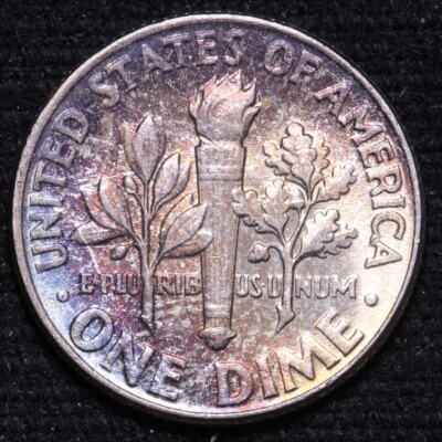 1959 Roosevelt Silver Dime CHOICE BU Nice Color FREE SHIPPING E792 WM