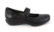 Aetrex Mary Jane Black Genuine Leather Comfort Shoes SZ 6.5