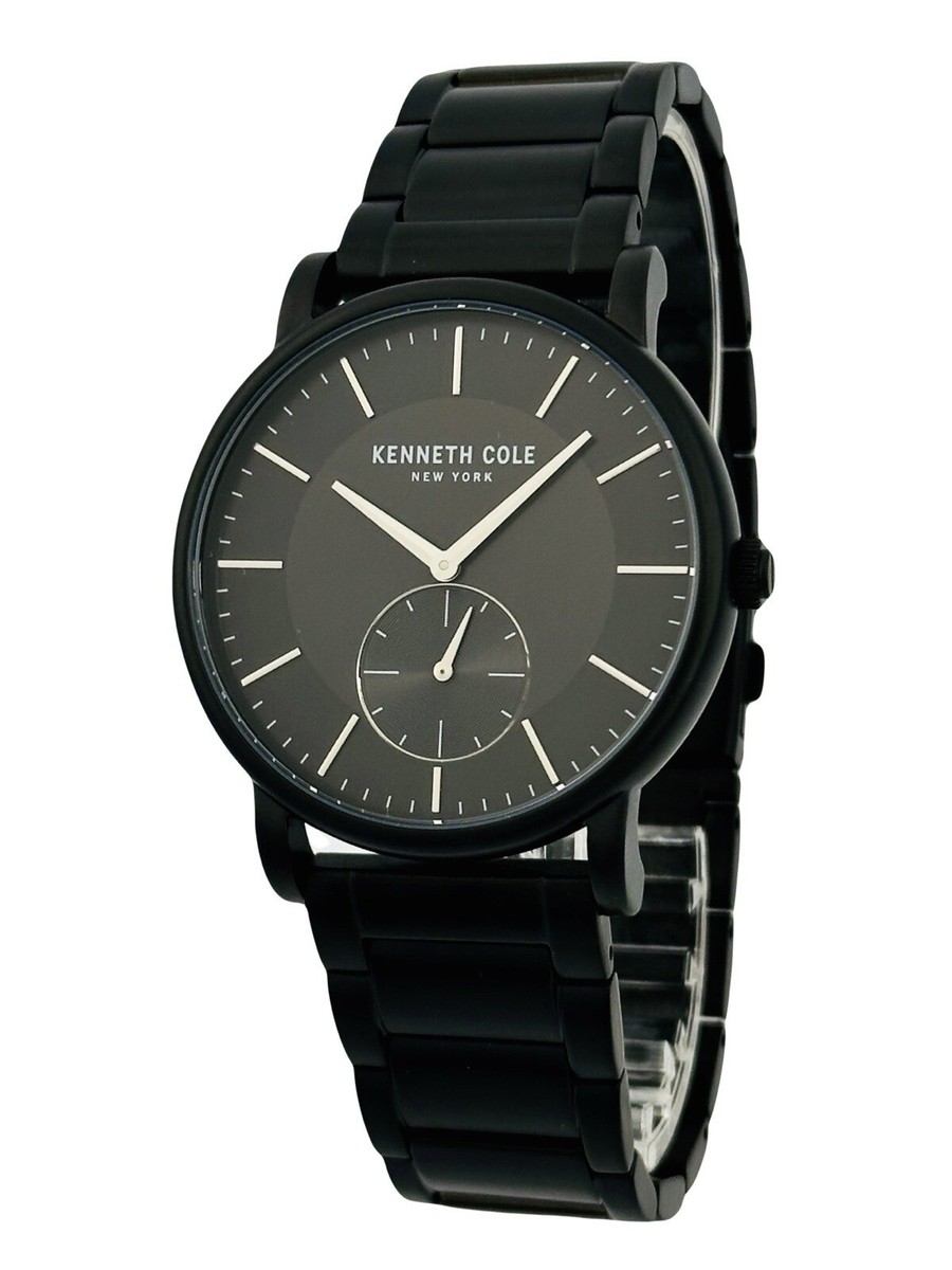 Kenneth Cole KC50066003 Slim Thin Black Dial & Black Stainless