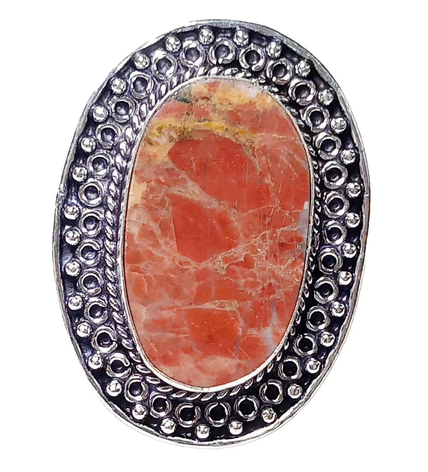 Jasper Folheado a Prata Anéis de Moda de Beleza