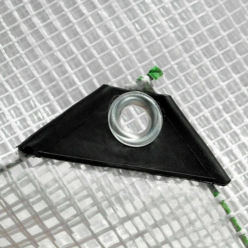 COST WISE 6m x 8m 350gsm Heavy Duty Reinforced Clear Tarpaulin Waterproof Mono Cover