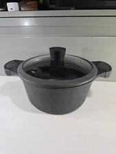 D&W 9.5” Pot/Casserole With Glass Lid Deane and White Cookware, Gently Used