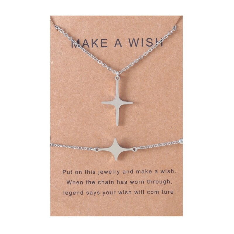 Women Men for Cross Necklace Jewelry Sets Fashion Jewelry for Couples