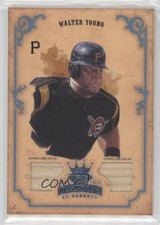 2004 Donruss Diamond Kings Platinum Material 1/1 Walter Young #62 1h1