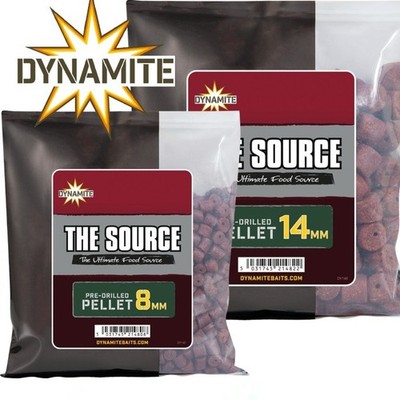 Dynamite Baits The Source Pre Drilled Pellets 350g - Carp Fishing - 8mm/14mm