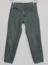 Levi  s Vintage Orange Tab 550 USA 90s Denim Olive Green Faded Size 31-30