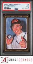 2008 UPPER DECK MASTERPIECES BROWN #78 WAYNE GRETZKY HOF POP 6 PSA 9