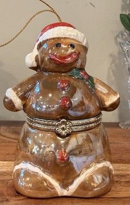Vtg Mr Christmas 2014 Gingerbread Man Christmas Music Box Collectible 