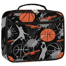 Basketball Slam Duck Insulated Lunch Box for Boys Girls Adult, Reusable Back ...
